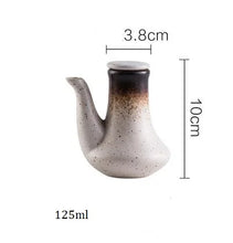 Load image into Gallery viewer, Creative Japanese Style Ceramic Retro Black Soy Sauce Pot.
