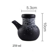 Load image into Gallery viewer, Creative Japanese Style Ceramic Retro Black Soy Sauce Pot.
